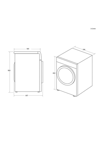 Hoover HLE V9DG-80 White 9kg Vented Tumble Dryer C Rated